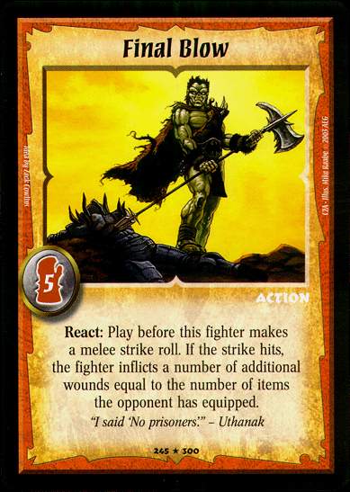 Final Blow - Foil